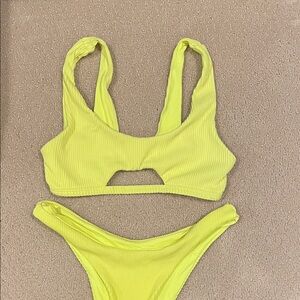 Vibrant Yellow Women's Bikini Set